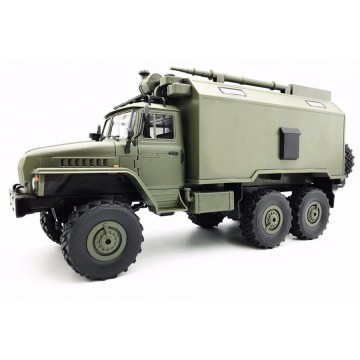 Ciężarówka wojskowa WPL B-36 (1:16, 6WD, 2.4G, LiPo) - Zielony