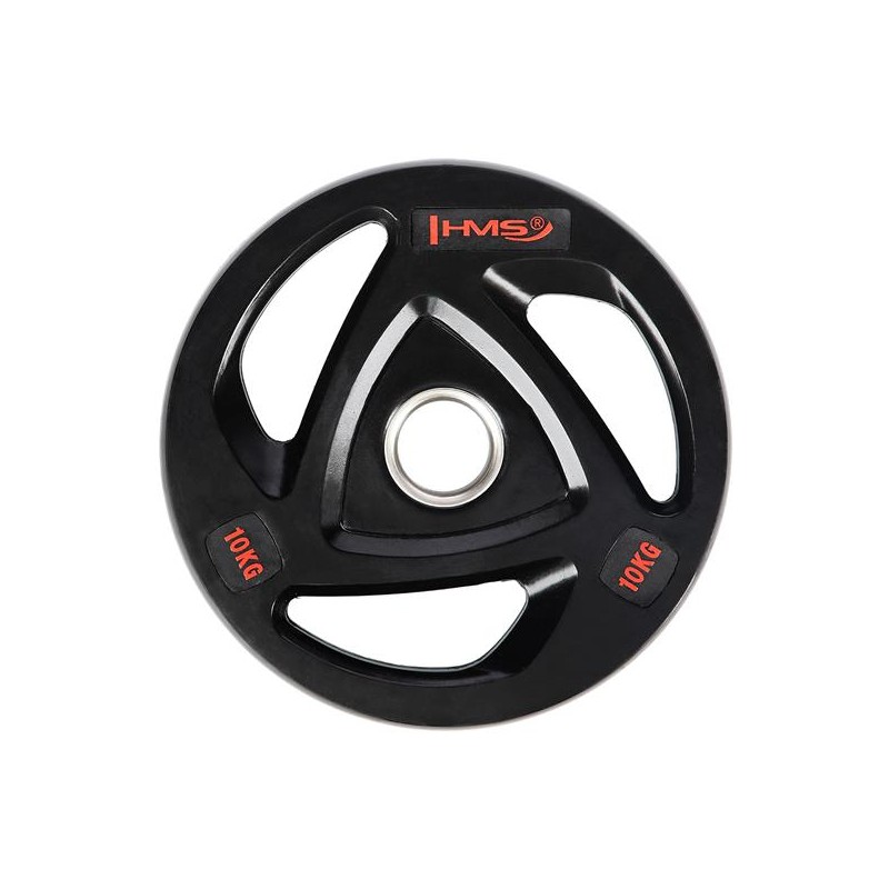 TOX10 CZARNY TALERZ OLIMPIJSKI OGUMOWANY 10 KG HMS