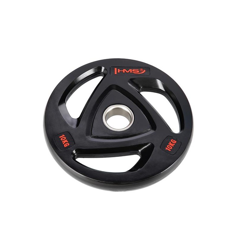 TOX10 CZARNY TALERZ OLIMPIJSKI OGUMOWANY 10 KG HMS
