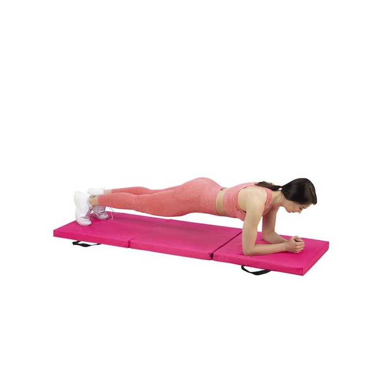 MGS02 MATERAC GIMNASTYCZNY SKĹADANY 1800x600MM PINK HMS PREMIUM