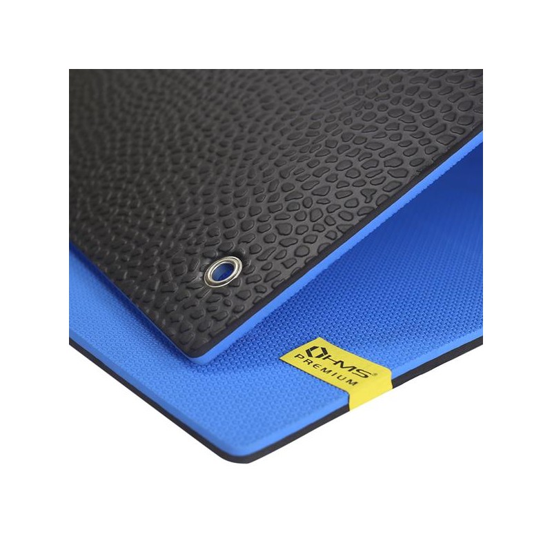 MFK03 BLUE-BLACK MATA FITNESS KLUBOWA Z OTWORAMI HMS PREMIUM