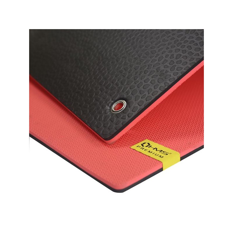 MFK03 RED-BLACK MATA FITNESS KLUBOWA Z OTWORAMI HMS PREMIUM