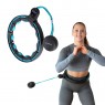 HHM17 HULA HOP BLACK/TURQUOISE Z MAGNESAMI I OBCIÄĹťNIKIEM + LICZNIK HMS