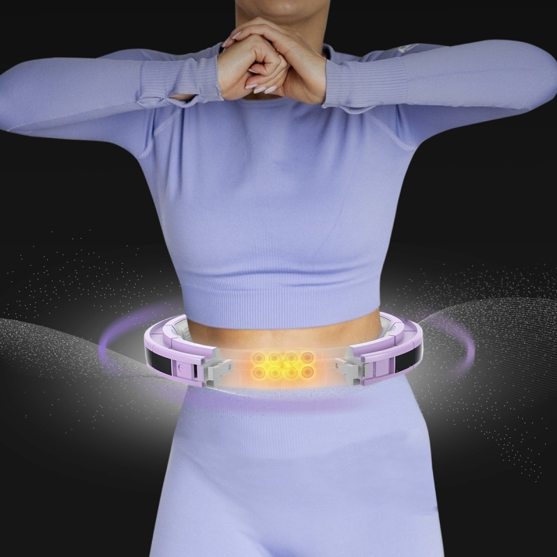 HHM13 HULA HOP VIOLET Z MAGNESAMI I OBCIÄĹťNIKIEM + LICZNIK HMS