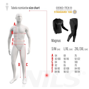 BTZ0464 BIELIZNA TERMOAKTYWNA CZARNA MĘSKA ZESTAW L/XL MAGNUS NILS