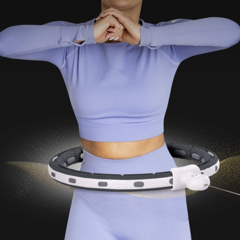 HHM15 HULA HOP BLACK Z MAGNESEM I OBCIÄĹťNIKIEM + LICZNIK HMS