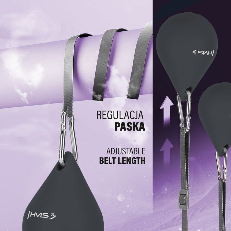 HHM15 HULA HOP BLACK Z MAGNESEM I OBCIÄĹťNIKIEM + LICZNIK HMS