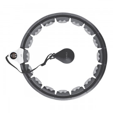 HHW06 HULA HOP BLACK Z WYPUSTKAMI I OBCIÄĹťNIKIEM + LICZNIK HMS