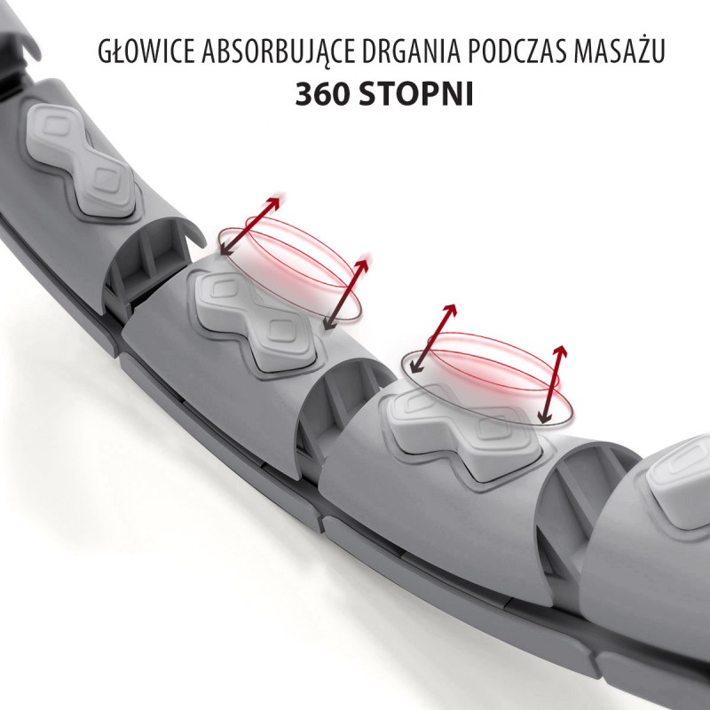 HHW06 HULA HOP BLACK Z WYPUSTKAMI I OBCIÄĹťNIKIEM + LICZNIK HMS