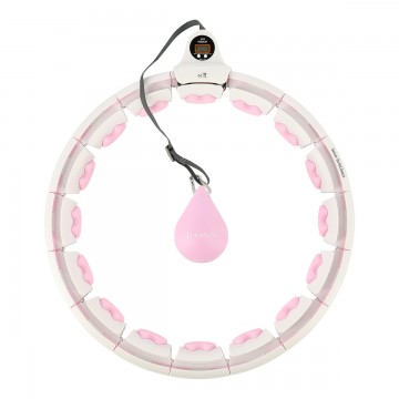 HHW06 HULA HOP PINK Z WYPUSTKAMI I OBCIÄĹťNIKIEM + LICZNIK HMS