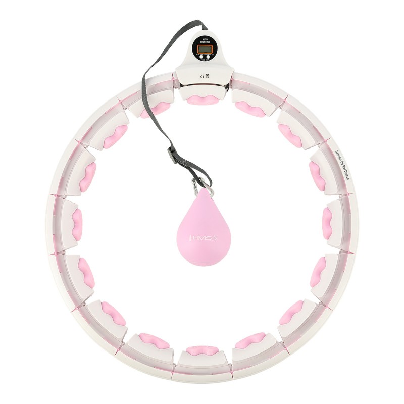 HHW06 HULA HOP PINK Z WYPUSTKAMI I OBCIÄĹťNIKIEM + LICZNIK HMS