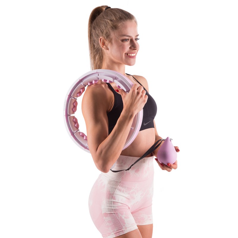 HHW06 HULA HOP PINK Z WYPUSTKAMI I OBCIÄĹťNIKIEM + LICZNIK HMS