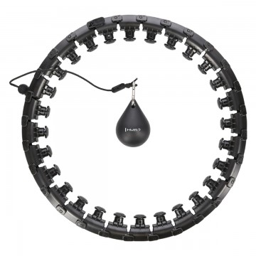 HHW12 PLUS SIZE HULA HOP BLACK Z WYPUSTKAMI I OBCIÄĹťNIKIEM HMS
