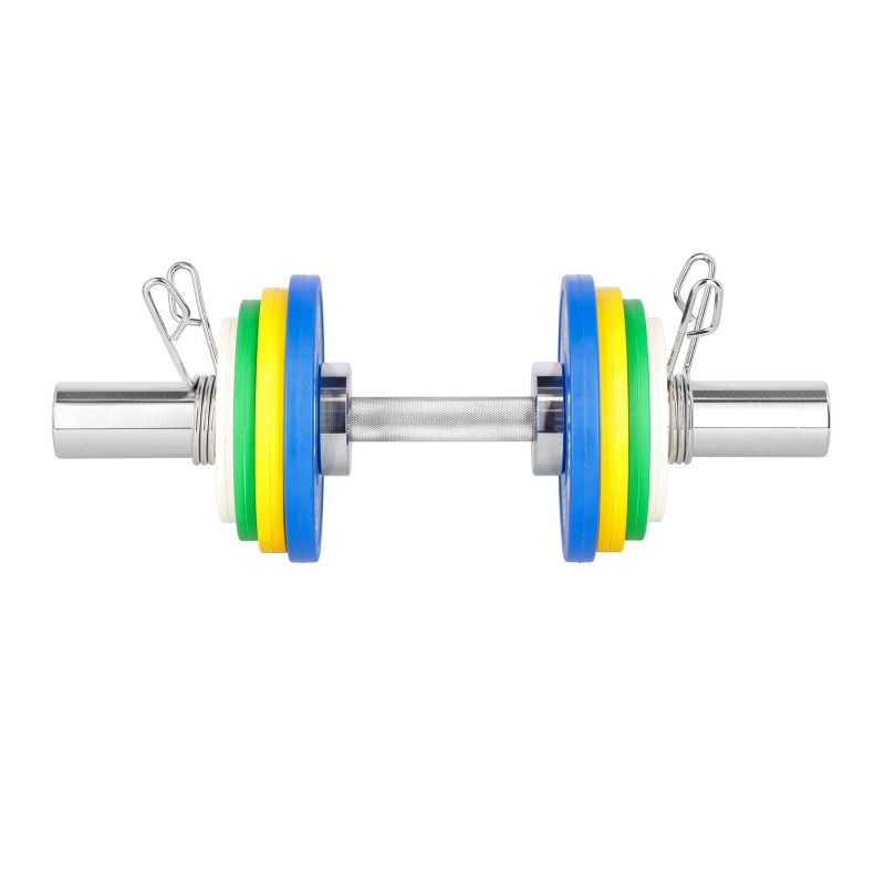 GOP050 (+ZACISKI) GRYF KRĂTKI OLIMPIJSKI 5KG 50CM HMS