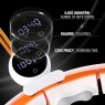 ZESTAW HULA HOP MAGNETYCZNY WHITE/ORANGE HHM21 Z LICZNIKIEM HMS + PAS WYSZCZUPLAJÄCY BR1313