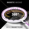 ZESTAW HULA HOP MAGNETYCZNY WHITE/VIOLET HHM17 Z LICZNIKIEM HMS + PAS WYSZCZUPLAJÄCY BR163 BLACK