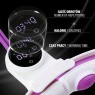 ZESTAW HULA HOP MAGNETYCZNY WHITE/VIOLET HHM17 Z LICZNIKIEM HMS + PAS WYSZCZUPLAJÄCY BR163 BLACK