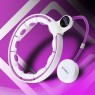 ZESTAW HULA HOP MAGNETYCZNY WHITE/VIOLET HHM17 Z LICZNIKIEM HMS + PAS WYSZCZUPLAJÄCY BR163 BLACK