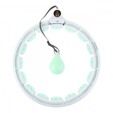HHW06 HULA HOP GREEN Z WYPUSTKAMI I OBCIÄĹťNIKIEM + LICZNIK HMS
