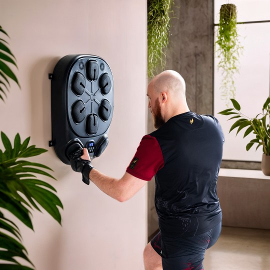 TB10 ELEKTRONICZNA TARCZA BOKSERSKA BLUETOOTH Z MUZYKÄ I RÄKAWICAMI BATERIA 4000MAH HMS