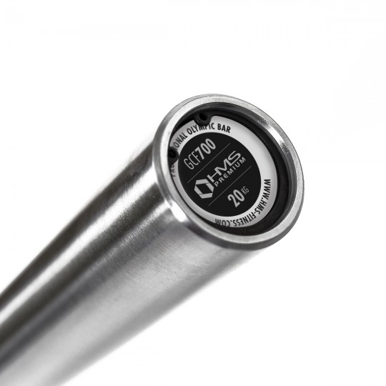 GCF700 GRYF OLIMPIJSKI 20 KG 2200MM + ZACISK ZG1000 RED HMS PREMIUM