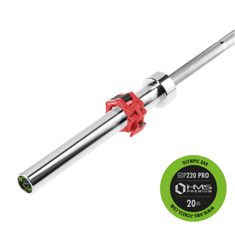 GOP220 PRO + ZG1000R ZACISKI LOCK GRYF PROSTY OLIMPIJSKI 20KG 2200MM HMS 