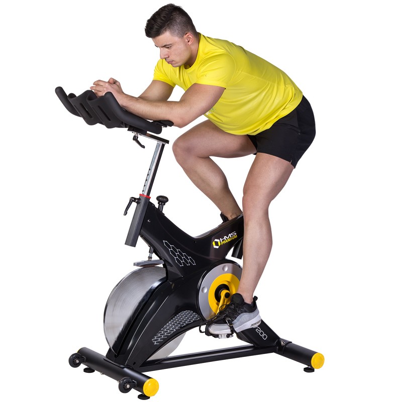 SW7200 ROWER STACJONARNY SPININGOWY Z OPOREM MECHANICZNYM 22KG HMS PREMIUM