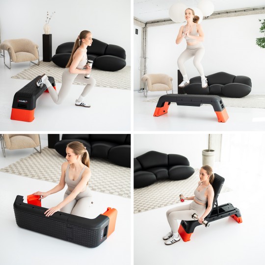 AS009 PRO STEP DO AEROBIKU REGULOWANY Z FUNKCJÄ ĹAWKI COMMERCIAL HMS